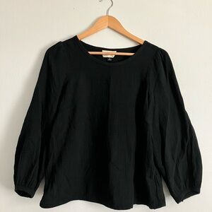 Universal Thread Black Cotton Women's Top